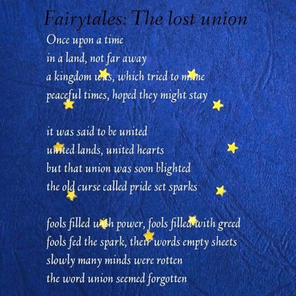Gedicht zum Brexit, geschrieben als Boris Johnson Premierminister wurde